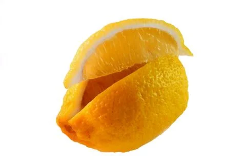Lemon photographed in the studio Stock Photos