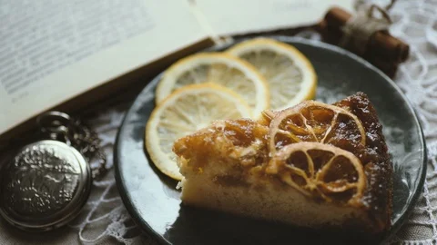 Lemon pie Stock Footage 102338477