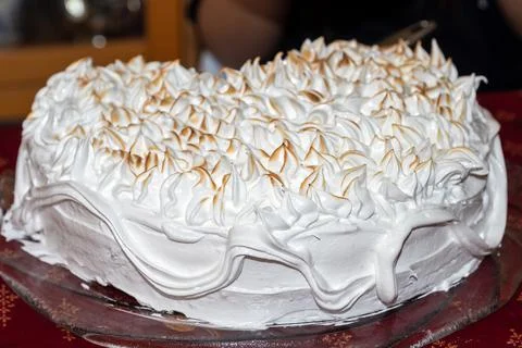 Lemon pie  preparation Foto stock