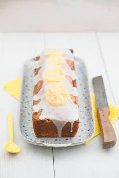 Lemon pound cake Foto stock