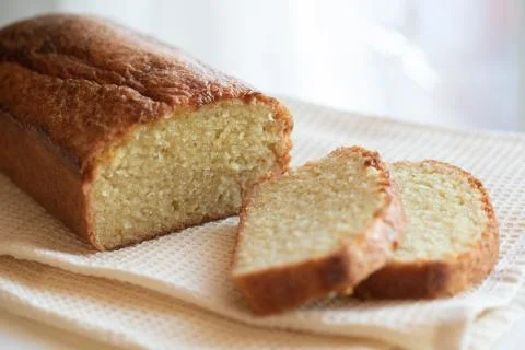 Lemon pound cake Stock Photos
