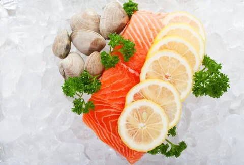 Lemon salmon Stock Photos
