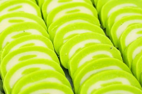 Lemon Sandesh texture closeup side view of Indian, pakistani and bangladesh.. Foto stock