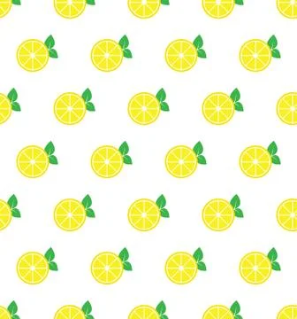 Lemon  seamless pattern vector citrus fruits wallpapers, fabric, texture, bac Illustrazione stock