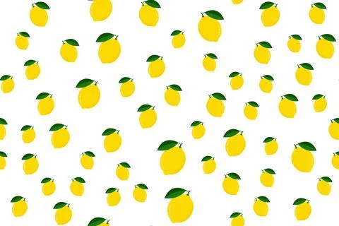 Lemon seamless pattern vector illustration. Stock Illustration