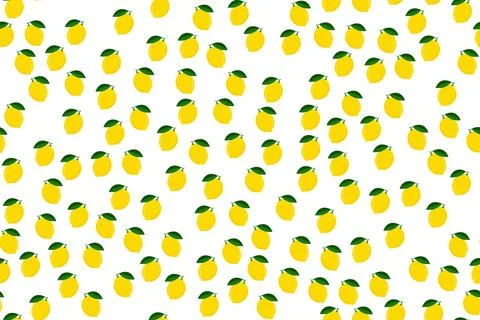 Lemon seamless pattern vector illustration. Stock Illustration