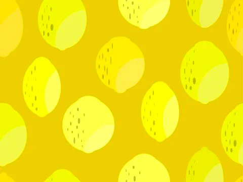Lemon seamless pattern. Yellow and green lemons and lime. Background for broc Stock Illustration
