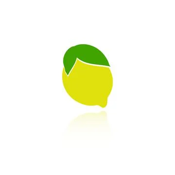 Lemon silhouette. Stock Illustration