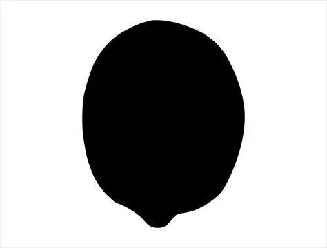 Lemon silhouette vector art Stock Illustration