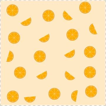 Lemon slice background Stock Illustration