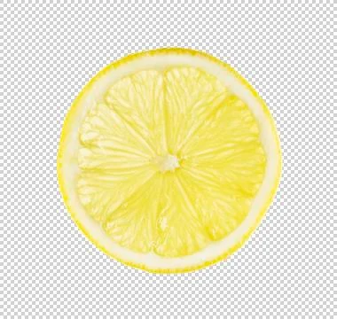 Lemon slice cutout. Foto stock