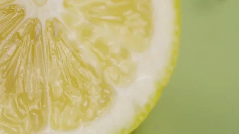Lemon slice fresh fruit lemon soda drink Stock Footage 273440756