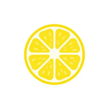Lemon slice icon. Stock Illustration