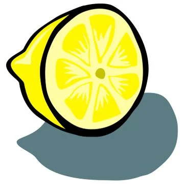 Lemon Slice Illustrazione stock