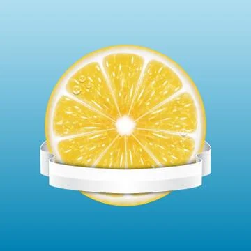 Lemon slice Stock Illustration
