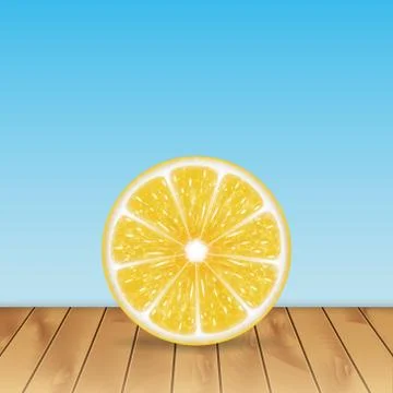 Lemon slice Stock Illustration