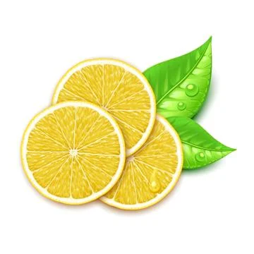 Lemon slice Stock Illustration