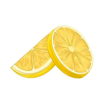 Lemon Slice Illustration Stock Illustration