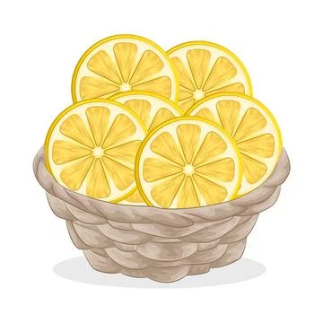Lemon Slice Illustration Illustrazione stock