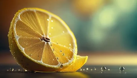 Lemon slice isolated on a background. Stock Illustration