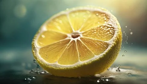 Lemon slice isolated on a background. Stock Illustration
