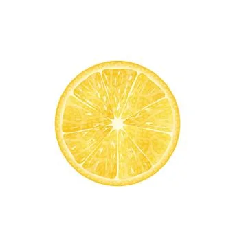 Lemon Slice Isolated Stock Illustration