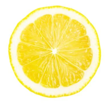 Lemon slice isolated on white background. Foto stock