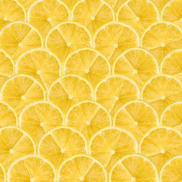 Lemon Slice Pattern Stock Photos