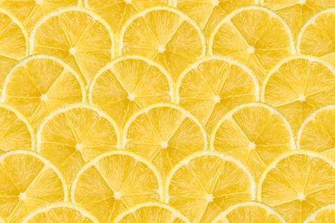 Lemon Slice Pattern Stock Photos