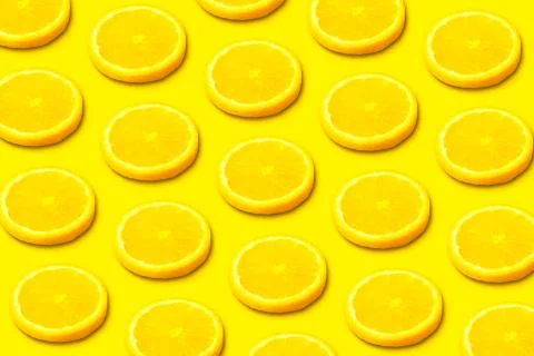 Lemon slice pattern Foto stock