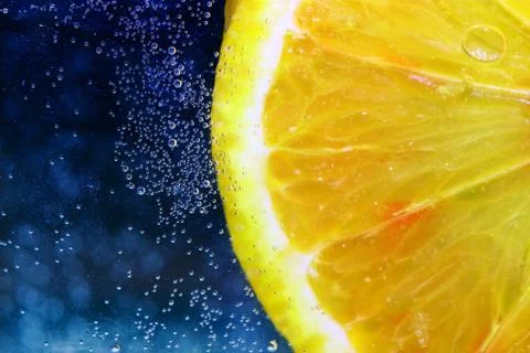 Lemon slice Foto stock