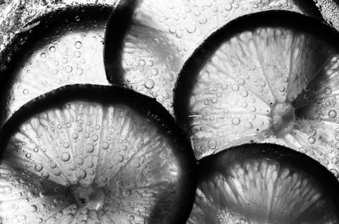 Lemon slice Foto stock