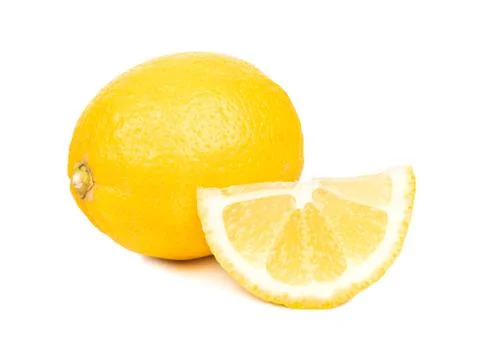 Lemon with slice Foto stock
