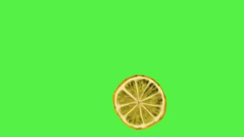 Lemon slice rolling dropped 4k animation video Stock Footage 288885584