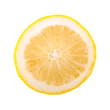 Lemon slice, saved with clipping path Stock Photos