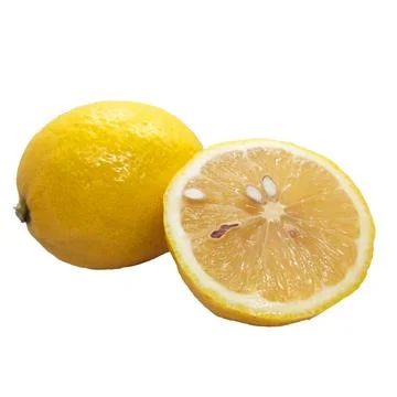 Lemon slice  on white background 12 Stock Photos