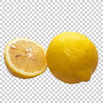 Lemon slice  on white background 13 Stock Photos