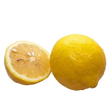 Lemon slice  on white background 13 Stock Photos