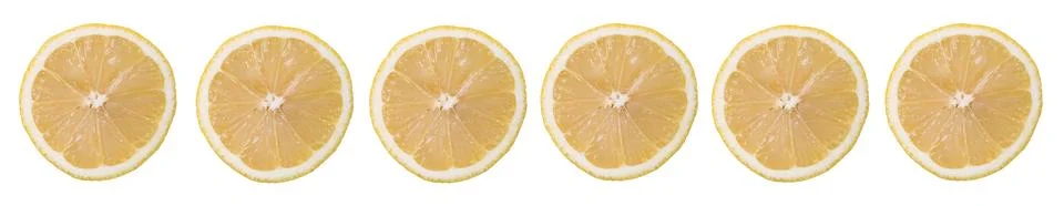 Lemon slice on white background Stock-Fotos