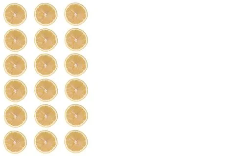 Lemon slice on white background Stock Photos