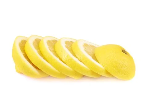 Lemon slices composition Stock Photos