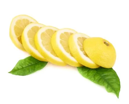 Lemon slices composition Stock Photos