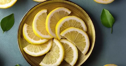 Lemon Slices Stock Footage 294991850