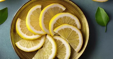 Lemon Slices Stock Footage 294991885