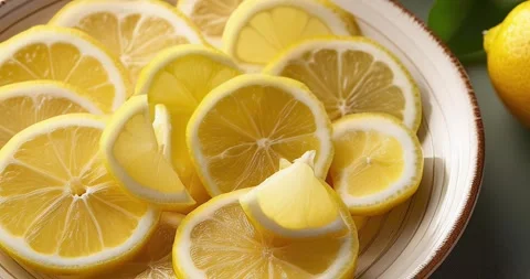 Lemon Slices Stock Footage 294991927