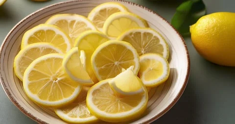 Lemon Slices Stock Footage 294991945