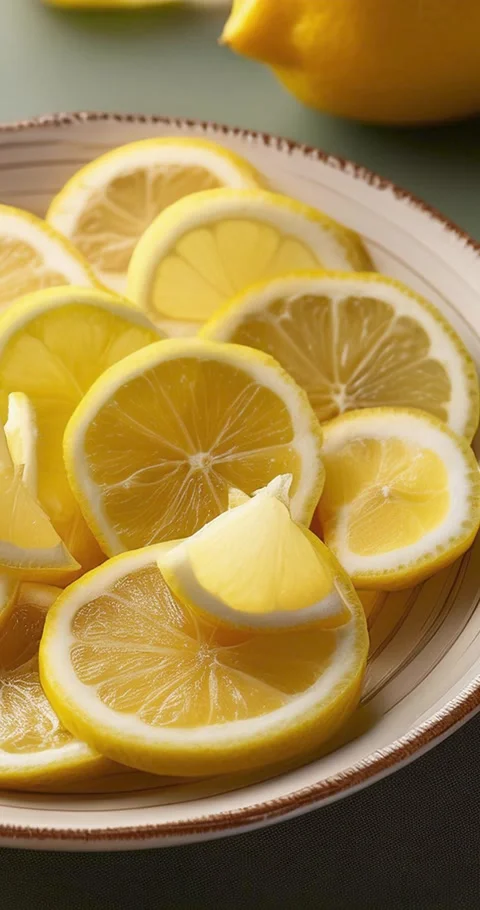 Lemon Slices Stock Footage 294991976