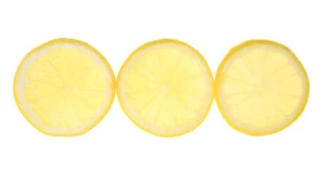 Lemon Slices for Garnish Stock Photos