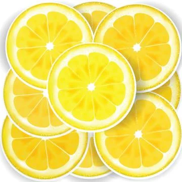 Lemon slices Stock Illustration