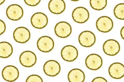 Lemon slices pattern Foto stock